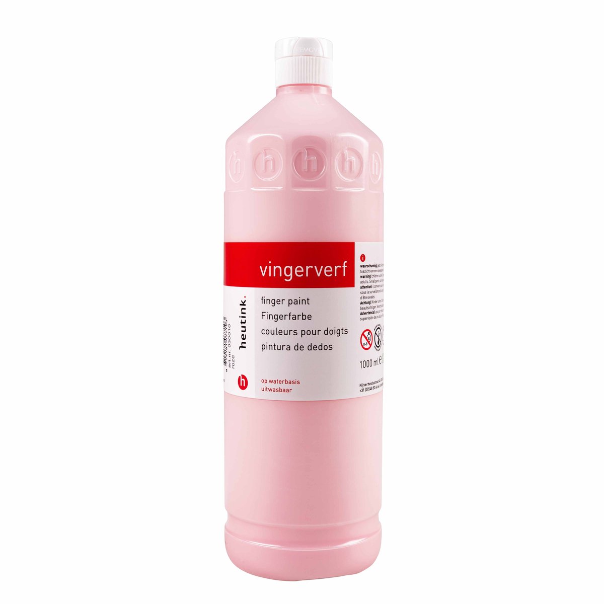 Vingerverf roze Heutink - flacon à 1000ml | kindveilige vingerverf | glutenvrij